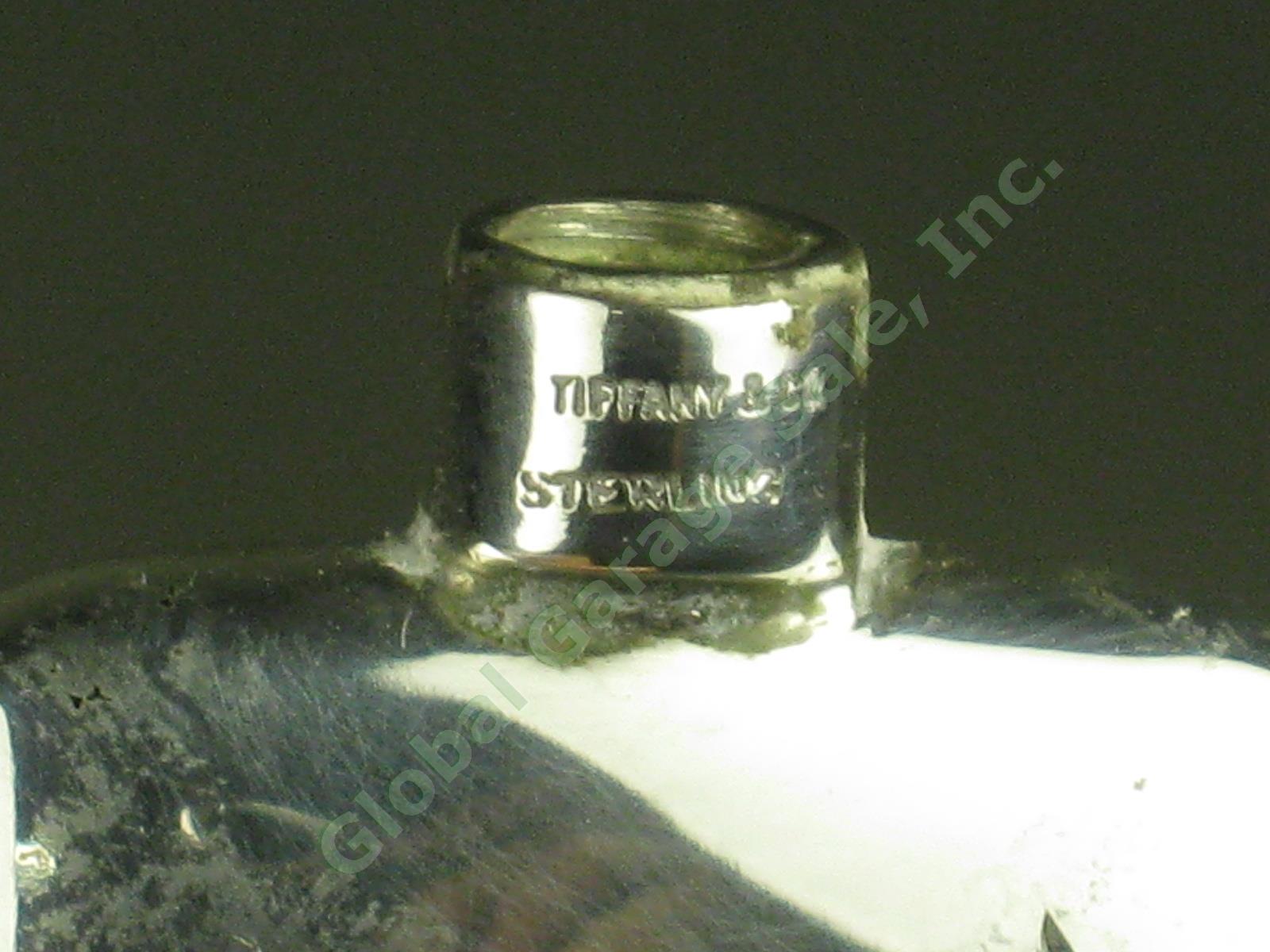 Vtg Tiffany & Co Sterling Silver Starburst Perfume Flask + Leonore Doskow Funnel 3
