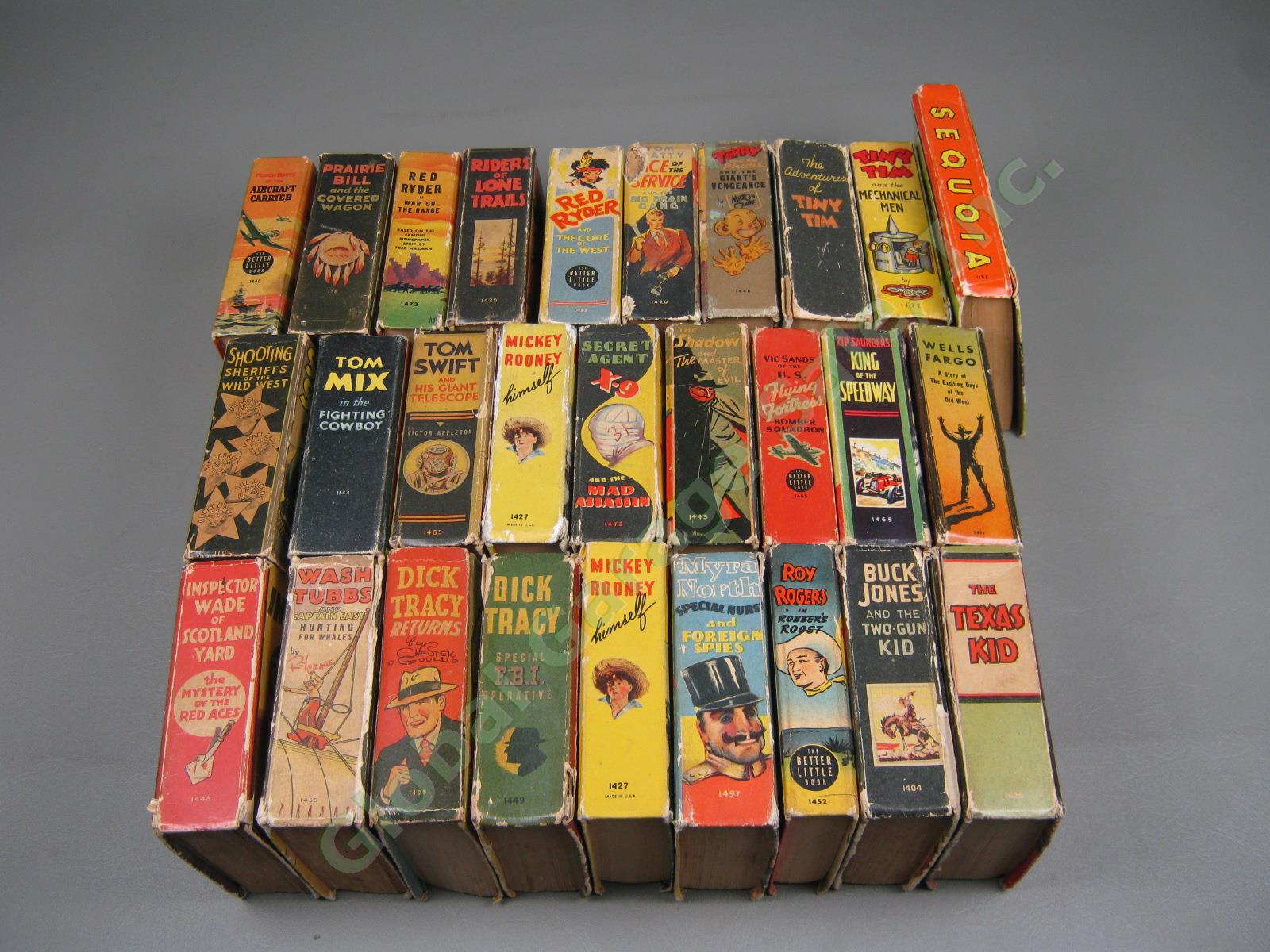 28 Big Better Little Book Lot Dick Tracy The Shadow And Master Of Evil