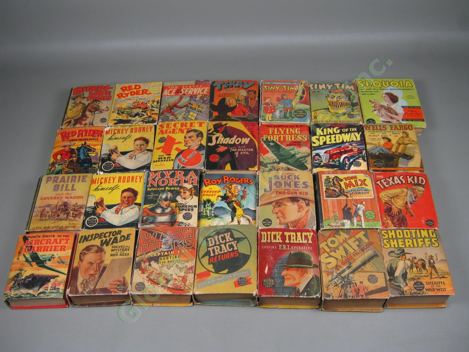 28 Big Better Little Book Lot Dick Tracy The Shadow And Master Of Evil 1