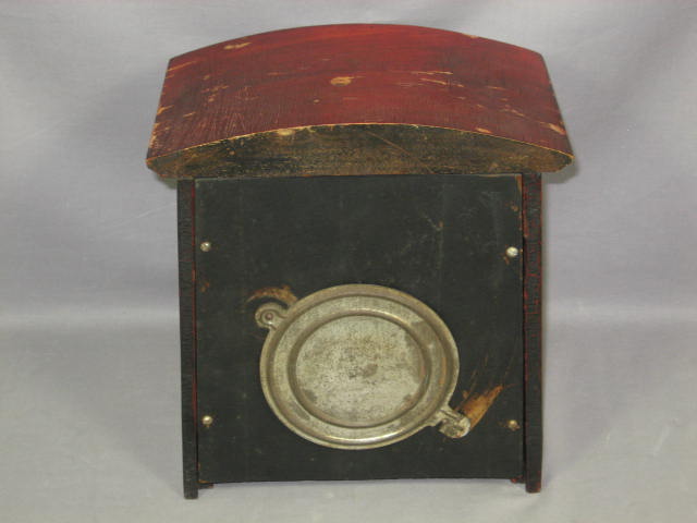 Antique Gilbert Wooden Wood Shelf Mantle Mantel Clock 4