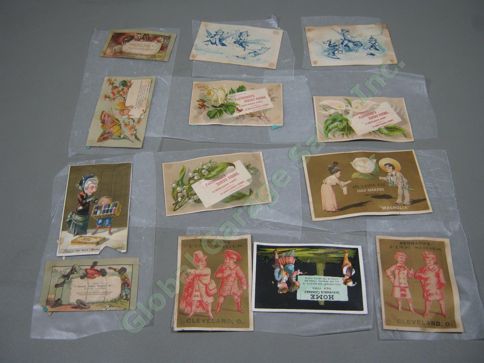 Huge Lot Assorted Vintage Antique Victorian Advertising Trade Cards Collection + 4