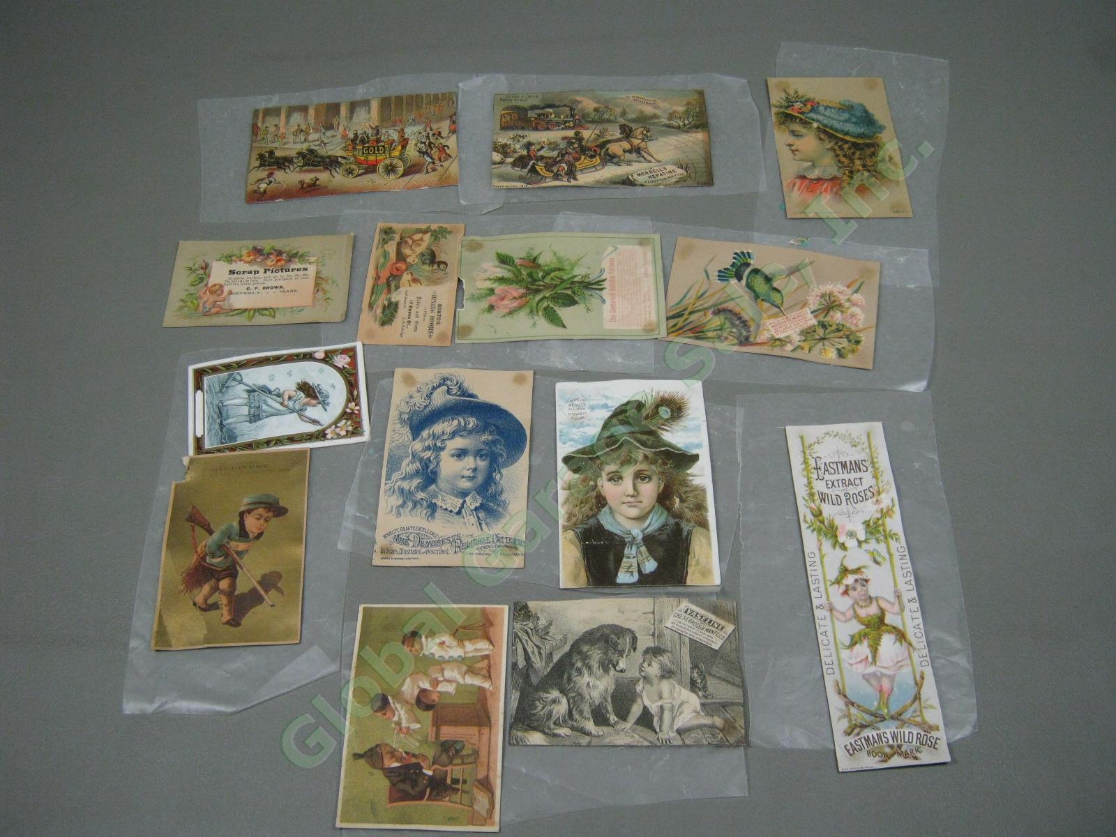 Huge Lot Assorted Vintage Antique Victorian Advertising Trade Cards Collection + 6