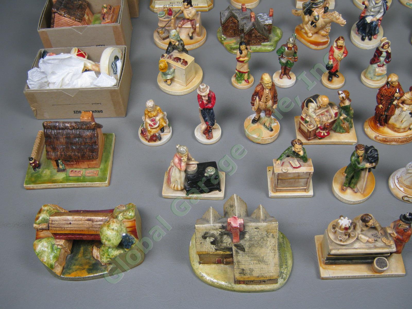 45 Vtg 1940s Sebastian Miniatures Figurines Collection Lot Collector