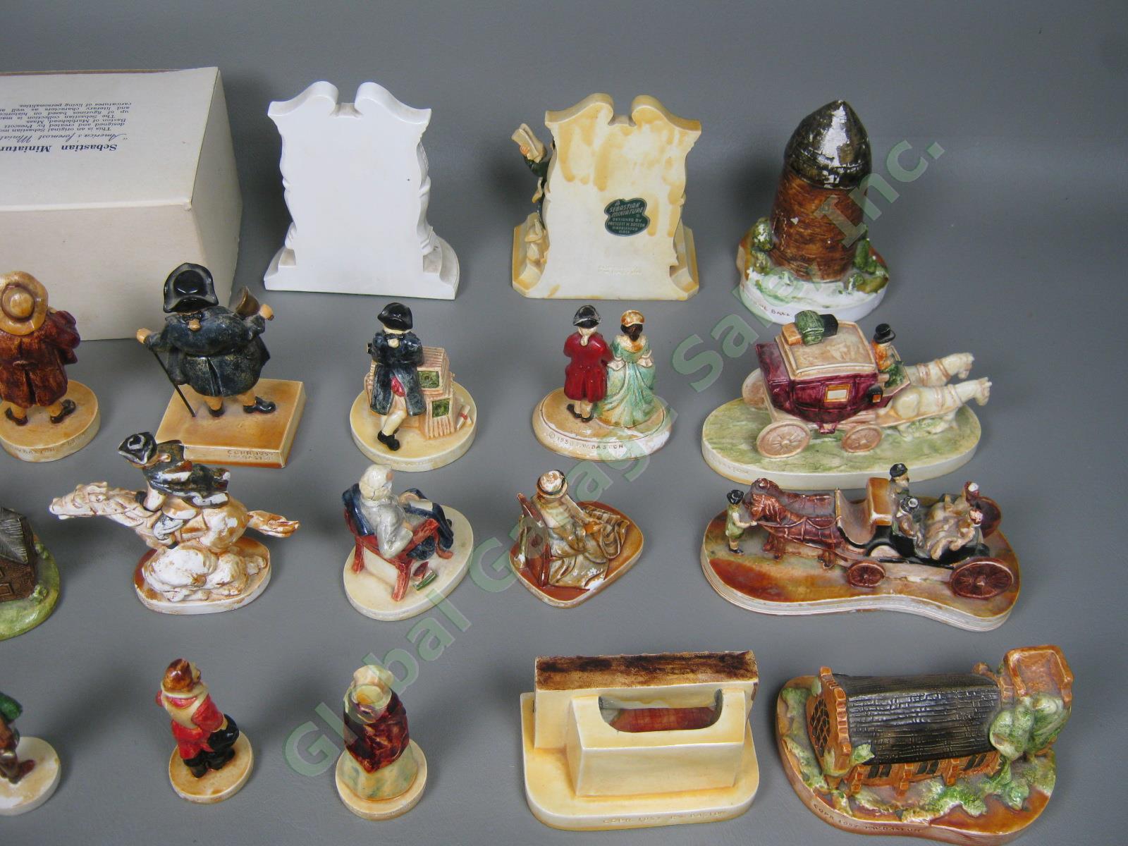 45 Vtg 1940s Sebastian Miniatures Figurines Collection Lot Collector
