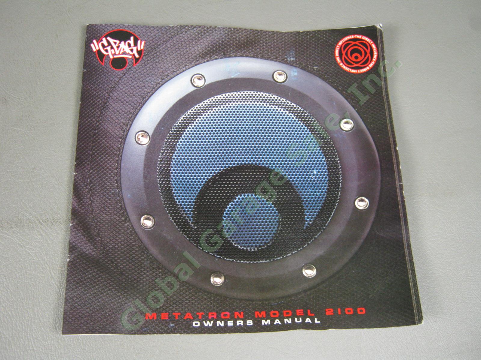 NOS Osiris G-Bag Metatron 2100 Backpack Skate Pack w/ Stereo Speakers + Amp NR! 12