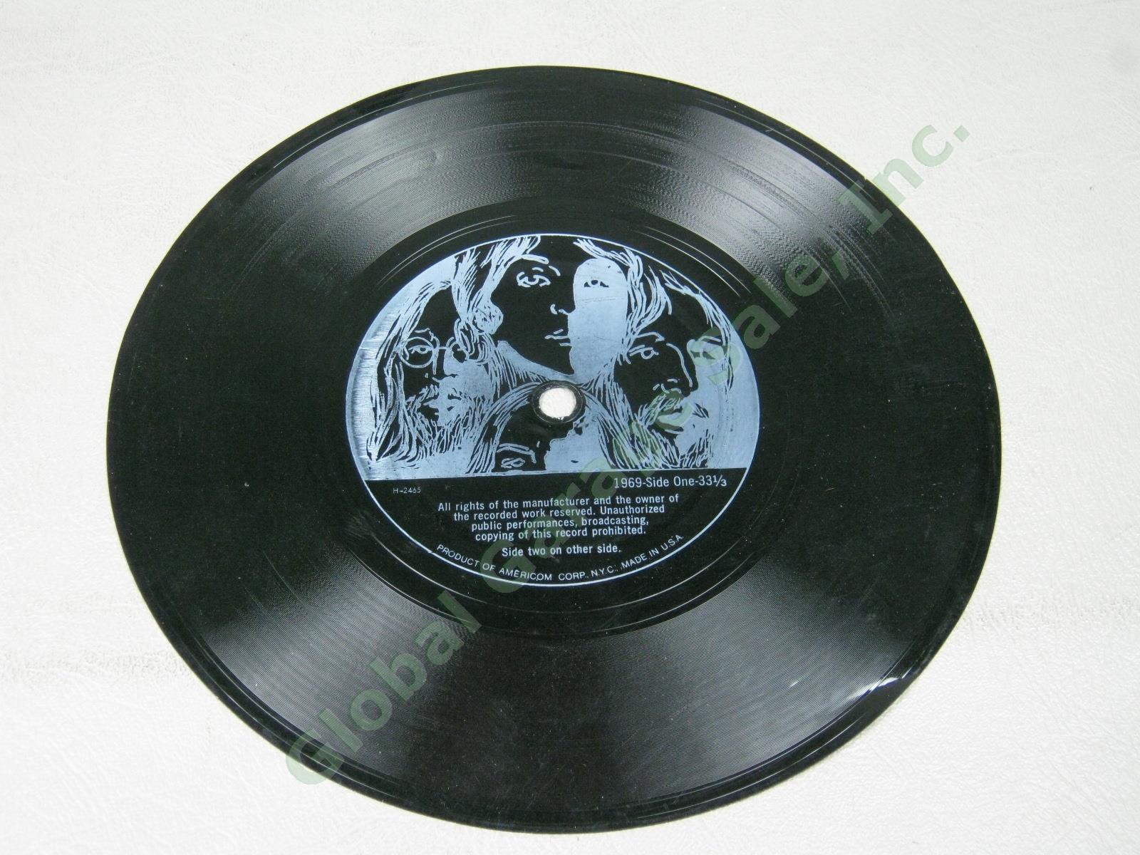 1969 The Beatles Official UK Fan Club Happy Xmas Seventh 7" Flexi Disc 45 Record 3