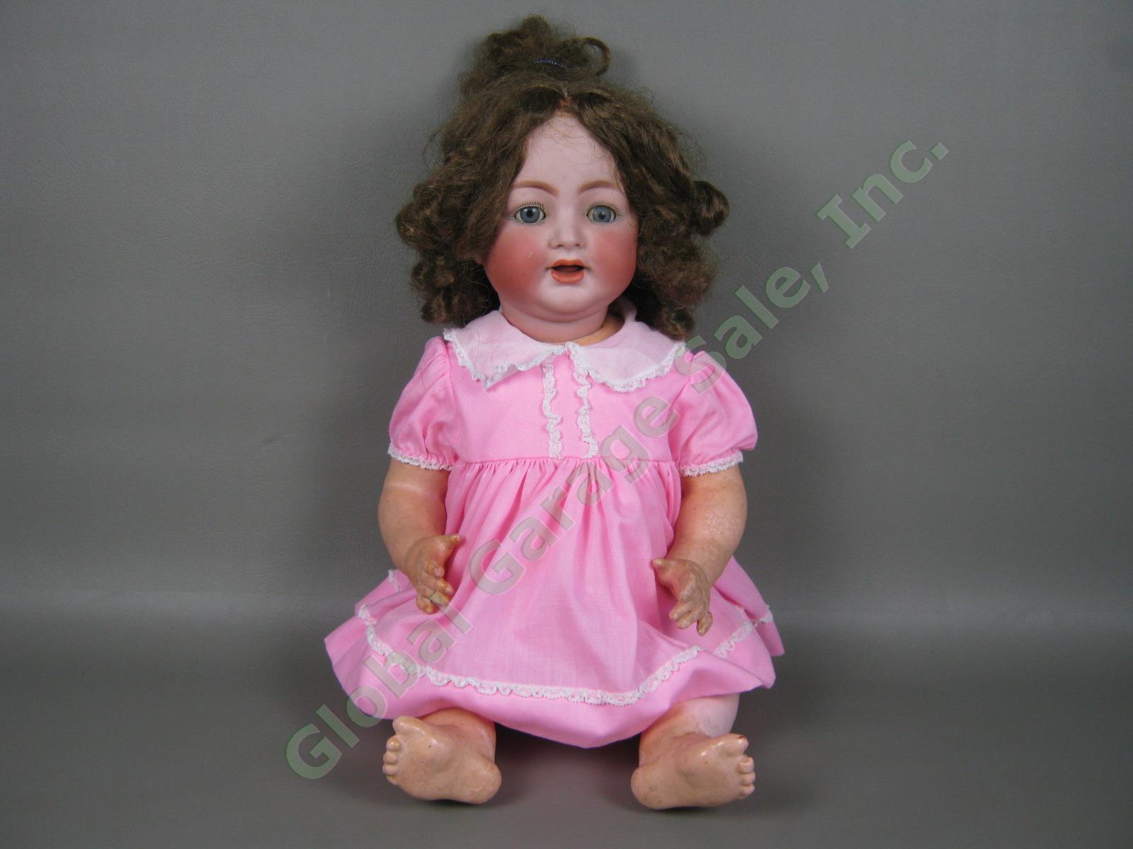 Antique K R Kammer & Reinhardt Simon & Halbig 19" German Bisque Baby Doll #126