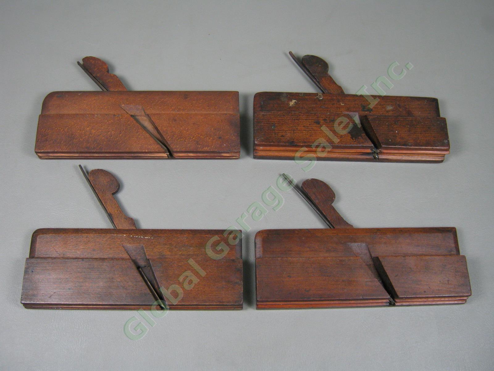 8 Vtg Antique Gleave Manchester Woodworking Moulding Planes Set Lot + 1 Sandusky 14