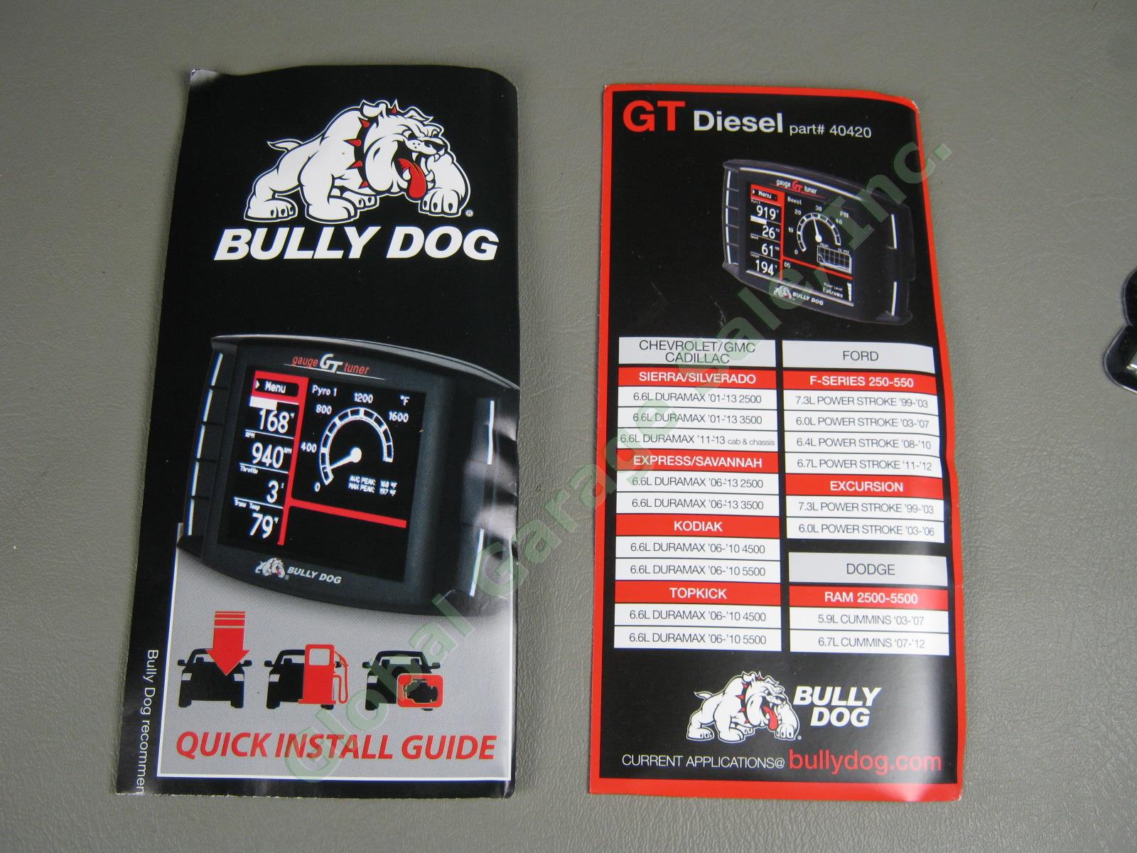 Bully Dog Triple Dog Diesel GT Gauge Tuner 40420 Chevrolet GMC Dodge Ford NR! 9