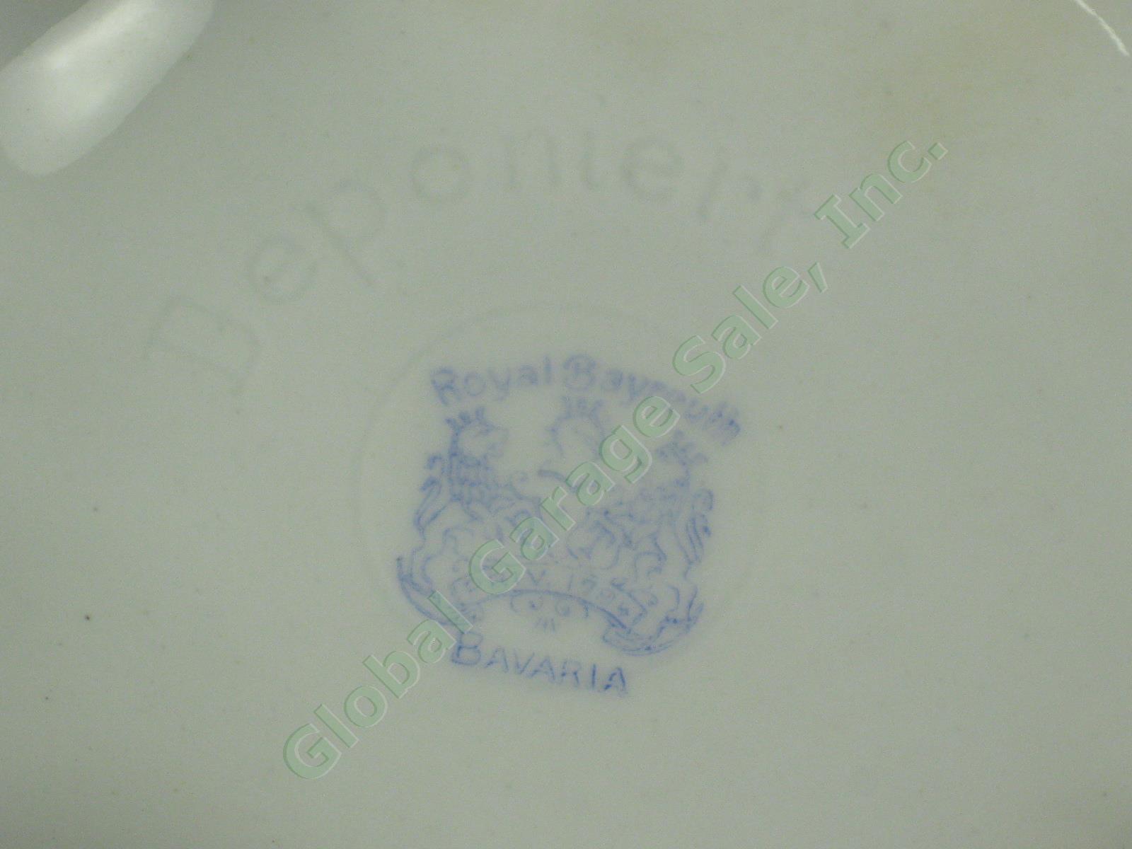 Vtg Antique Royal Bayreuth German Porcelain Maple Leaf Milk Water Pitcher 5.5" 6