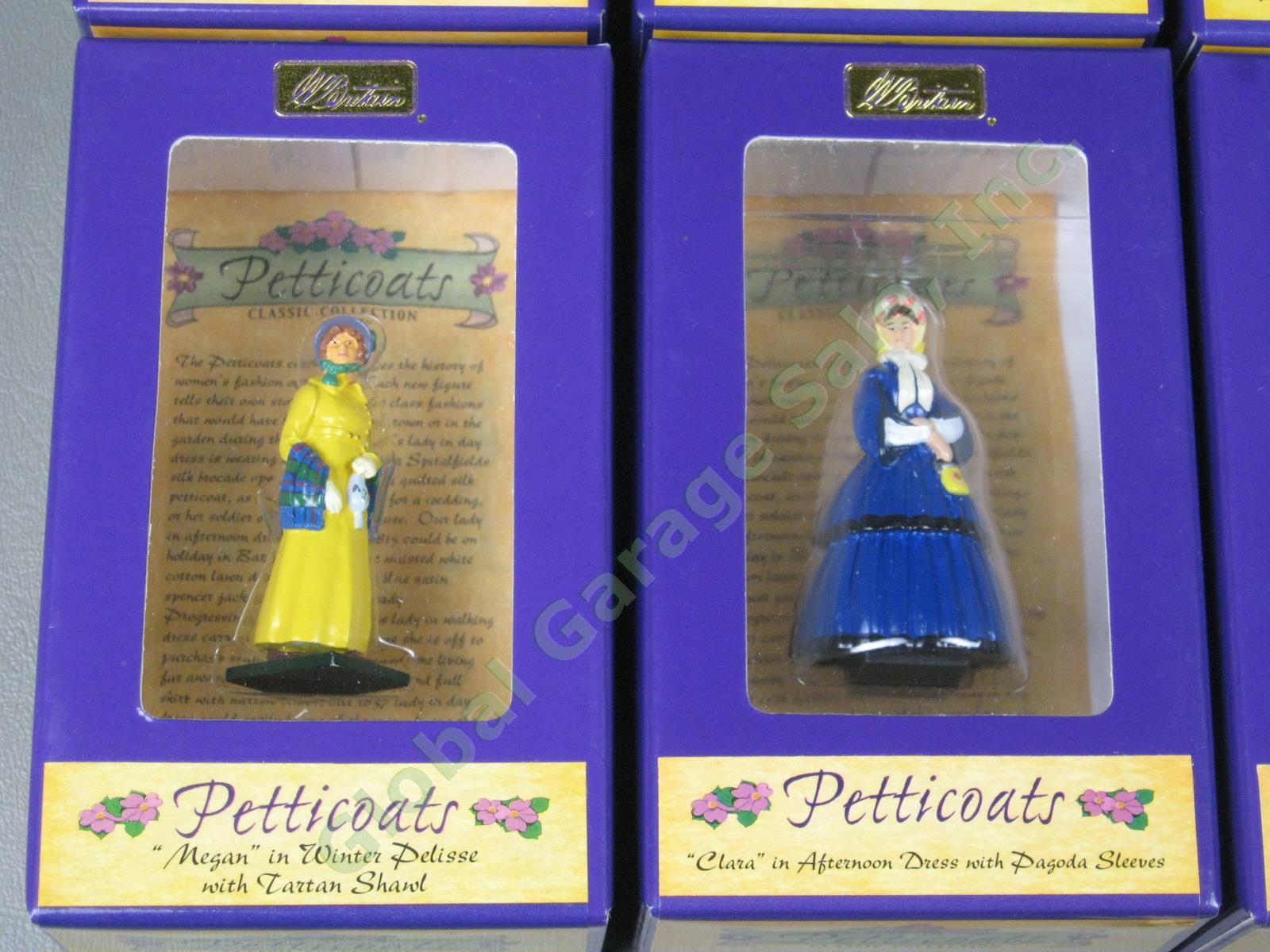 9 W Britain Petticoats Metal Figures Lot Womens Fashions Retired! w/ Boxes EXC!! 3