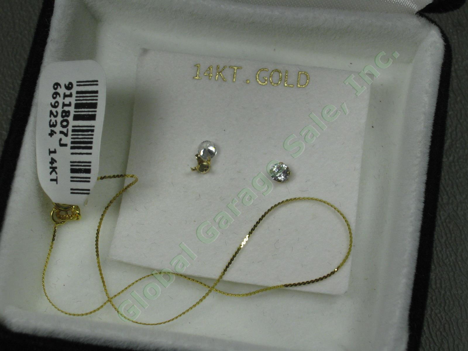 Jewelry Watch Gemstone Lot Sterling Silver 10K 14K Yellow Gold Earring Necklace+ 10