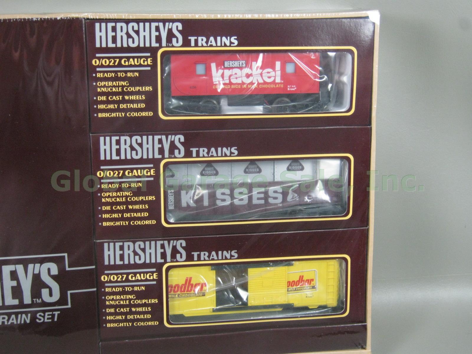 NOS Vtg 1991 Hershey Chocolate K-Line 0-27 Gauge 6 Unit Electric Train Set #1112 5
