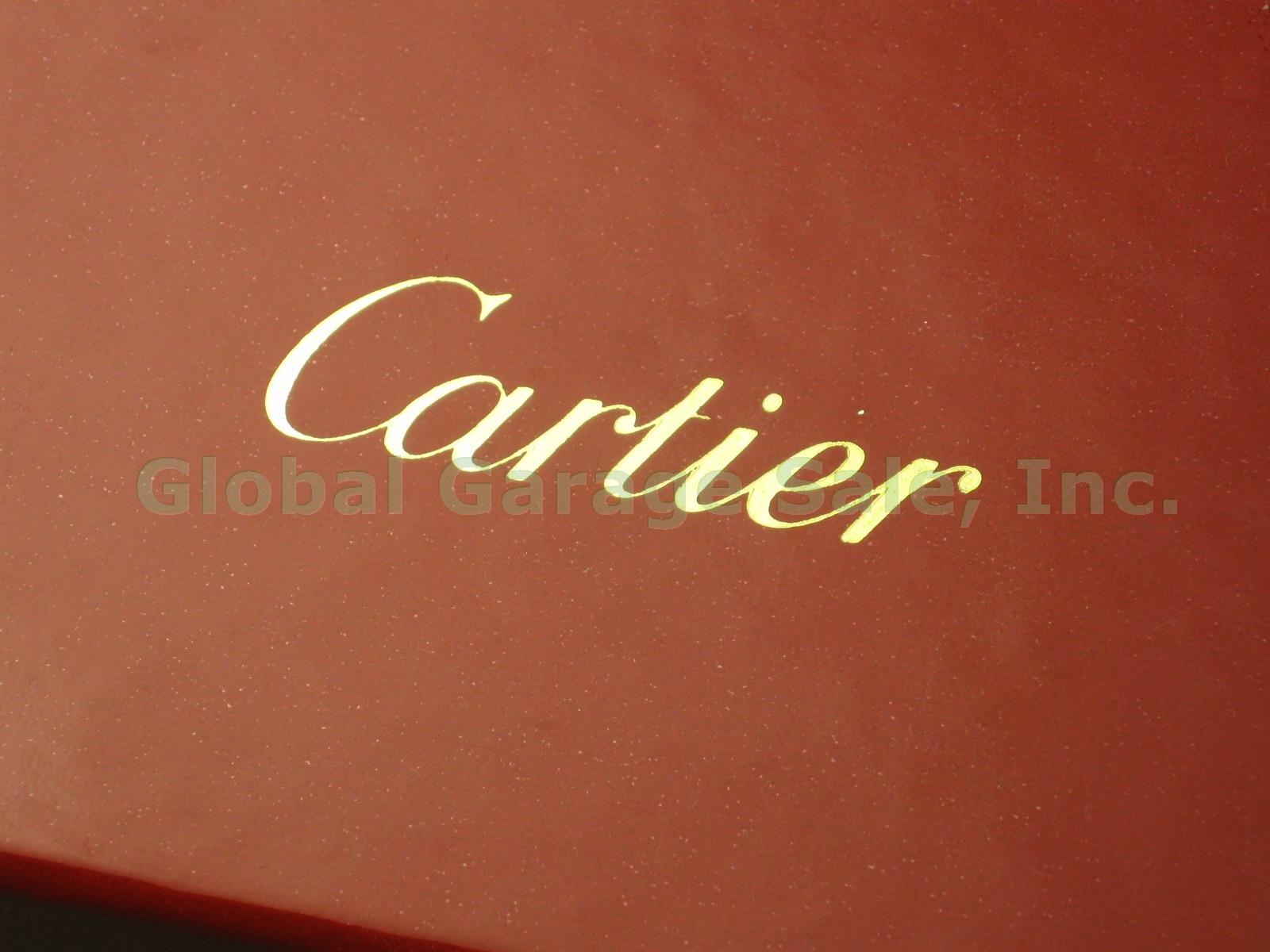 Vtg 1992 Must De Cartier Louis Ballpoint Pen W/ Pouch Box 5 Vendome Ink Refills 10