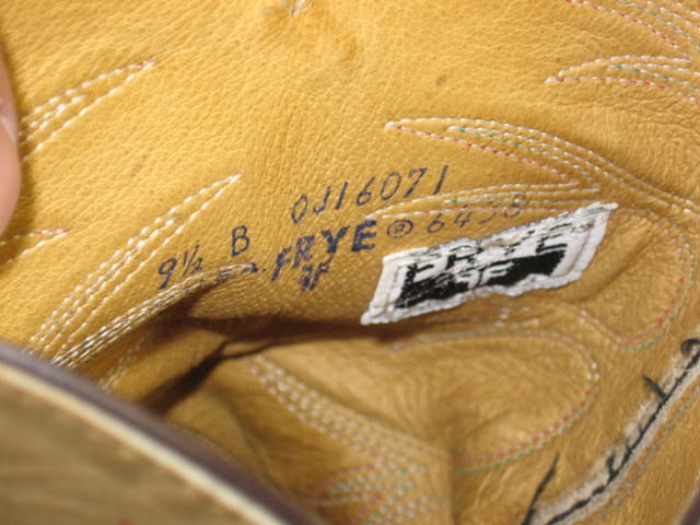 Vintage Ladies Frye Tan Western Cowboy Boots Size 9.5 5