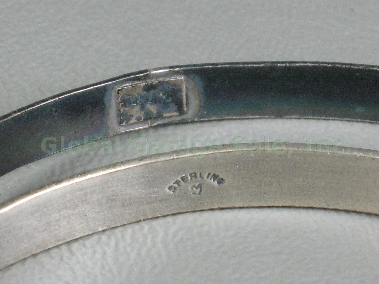 11 Vintage Sterling Silver Bracelets Lot 4.7 Ounces Bangle Cuff Turquoise NR! 10