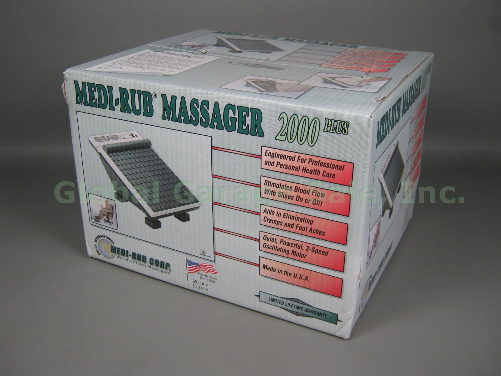 New In Box Medi-Rub 2000 Plus MR-3F 2-Speed Diabetic Foot Massager Made In USA!!