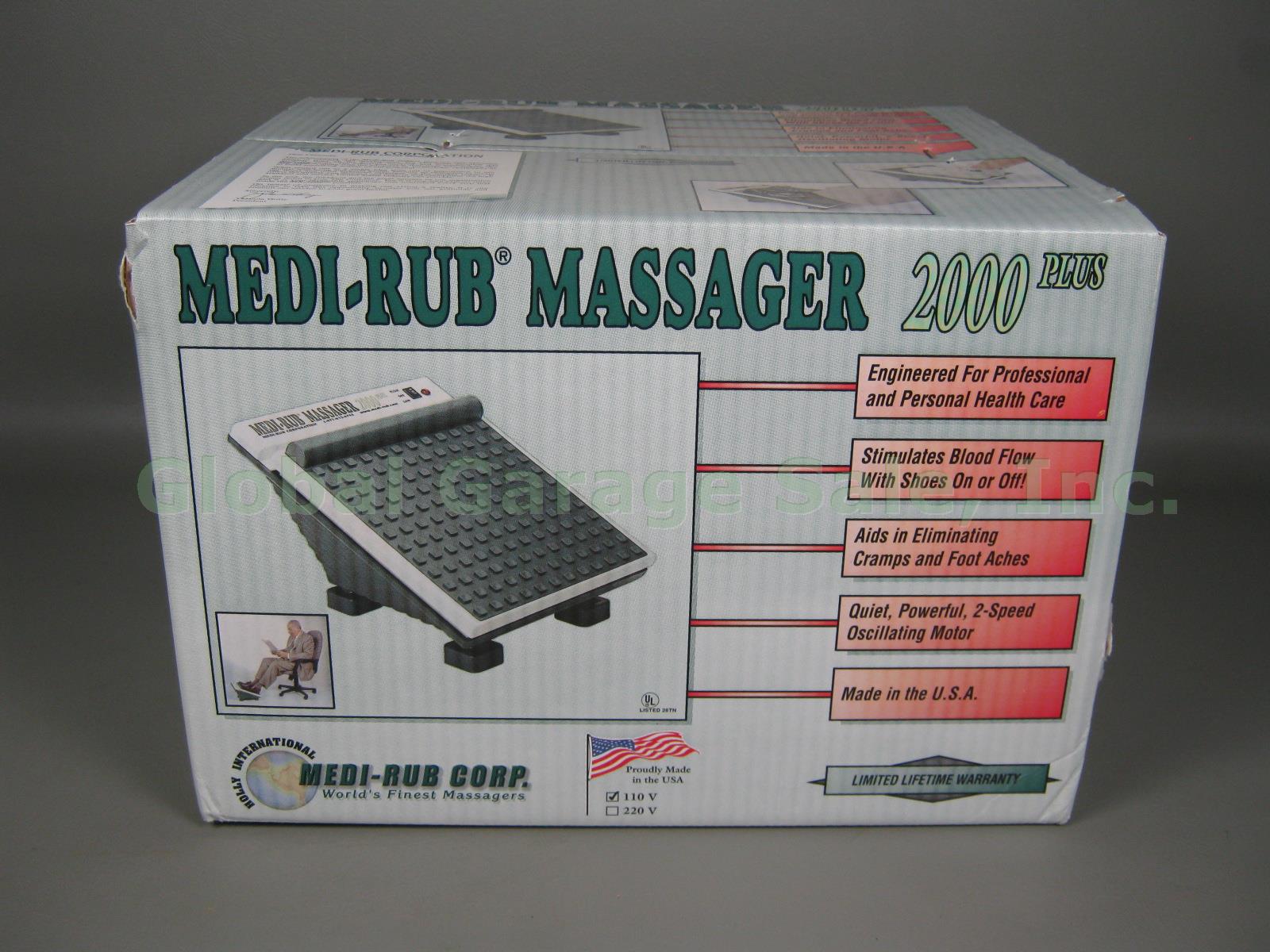 New In Box Medi-Rub 2000 Plus MR-3F 2-Speed Diabetic Foot Massager Made In USA!! 1