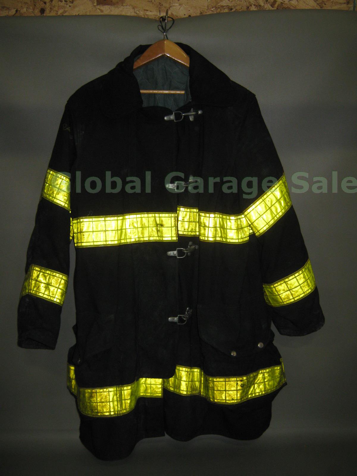 Vtg Janesville FDNY NY Fire Dept Summer Structural Firefighter Turnout Jacket NR 1