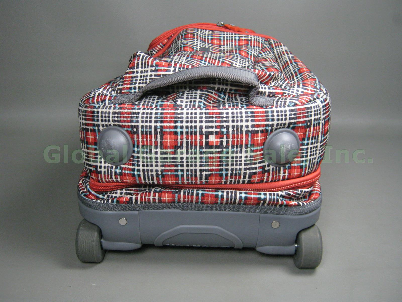 Burton Heavy Duty Wheelie Wheeled Suitcase Carry On Luggage Trolley 22" Tall NR! 5