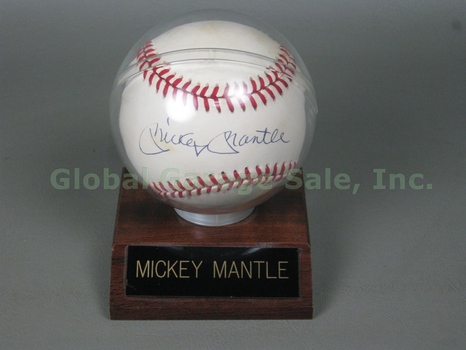 Authentic Mickey Mantle Autograph Signed Official American League Baseball NR!