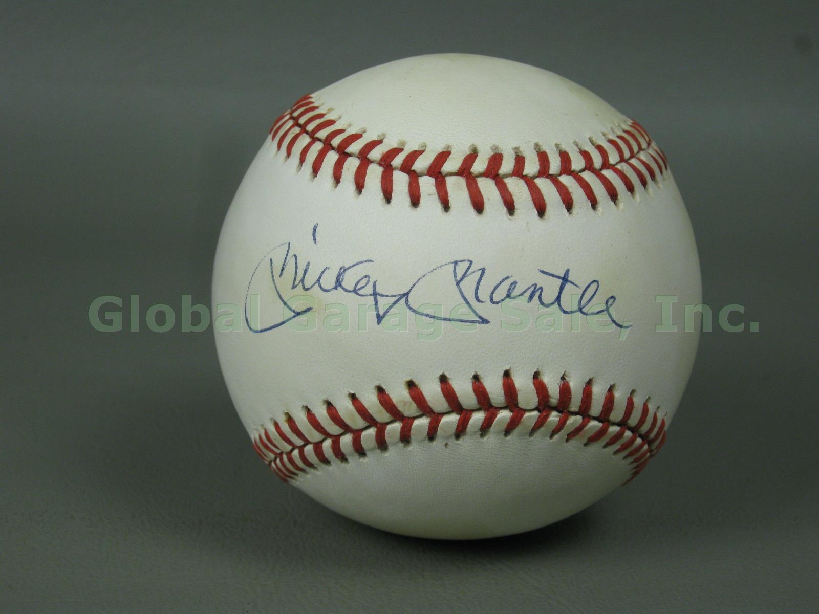 Authentic Mickey Mantle Autograph Signed Official American League Baseball NR! 1