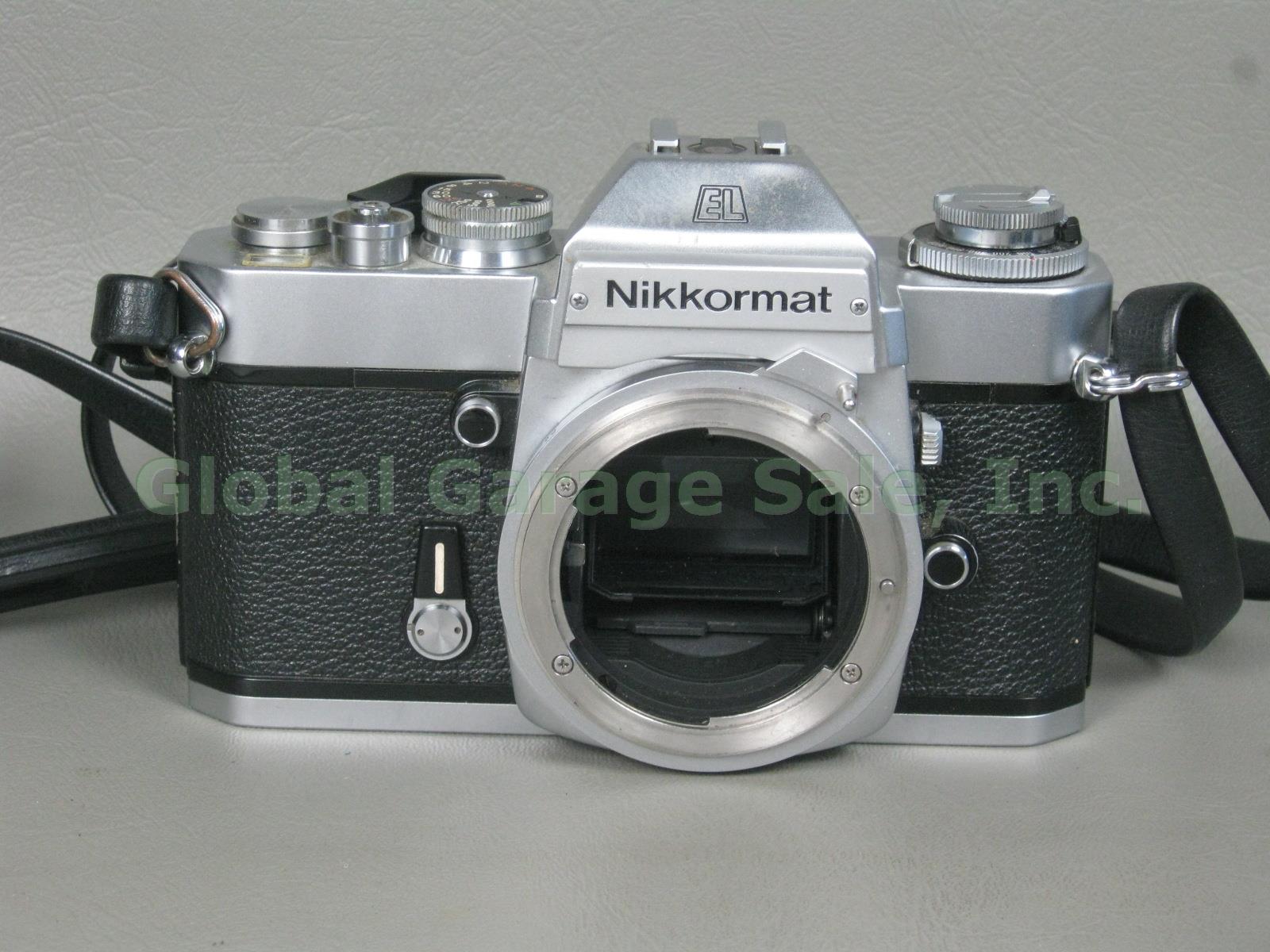 Nikkormat EL + Nikkor-Q 200mm 1:4 Zoom Lens Nikon FB5 Case Kiron 35-135mm Macro 1
