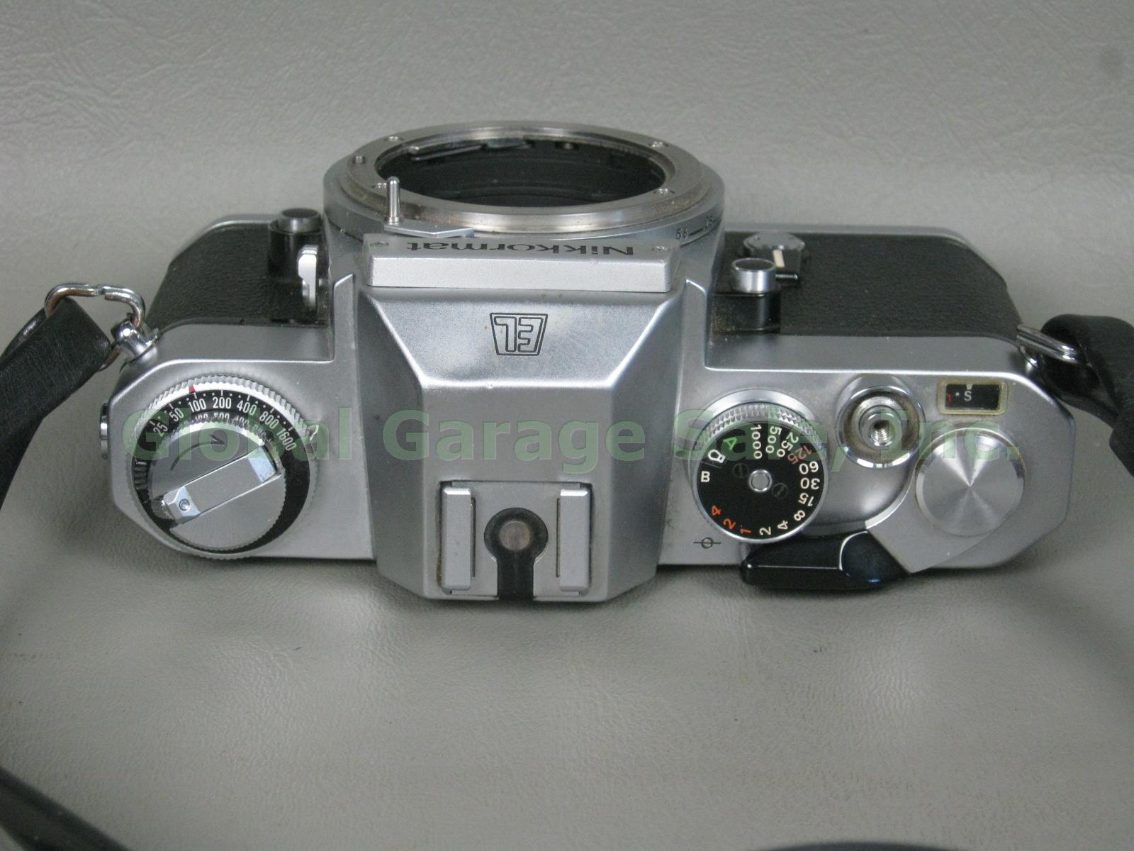 Nikkormat EL + Nikkor-Q 200mm 1:4 Zoom Lens Nikon FB5 Case Kiron 35-135mm Macro 3
