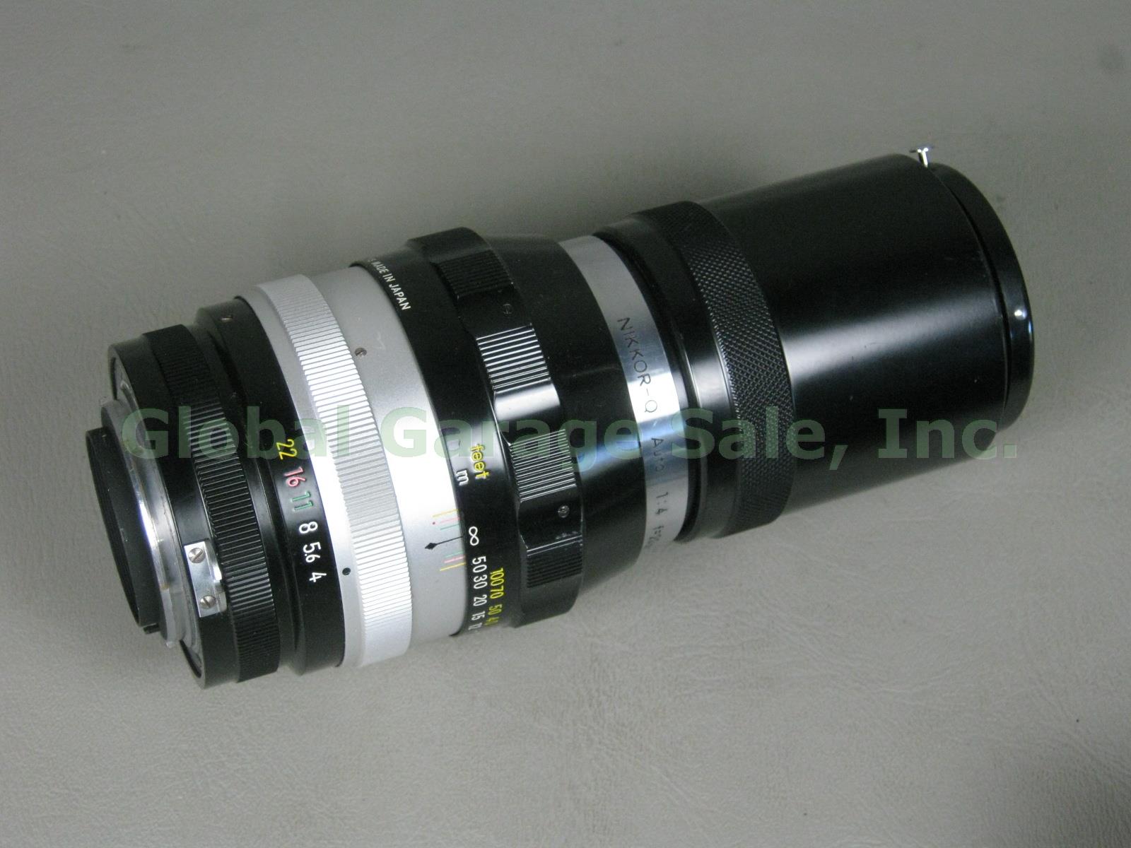 Nikkormat EL + Nikkor-Q 200mm 1:4 Zoom Lens Nikon FB5 Case Kiron 35-135mm Macro 8