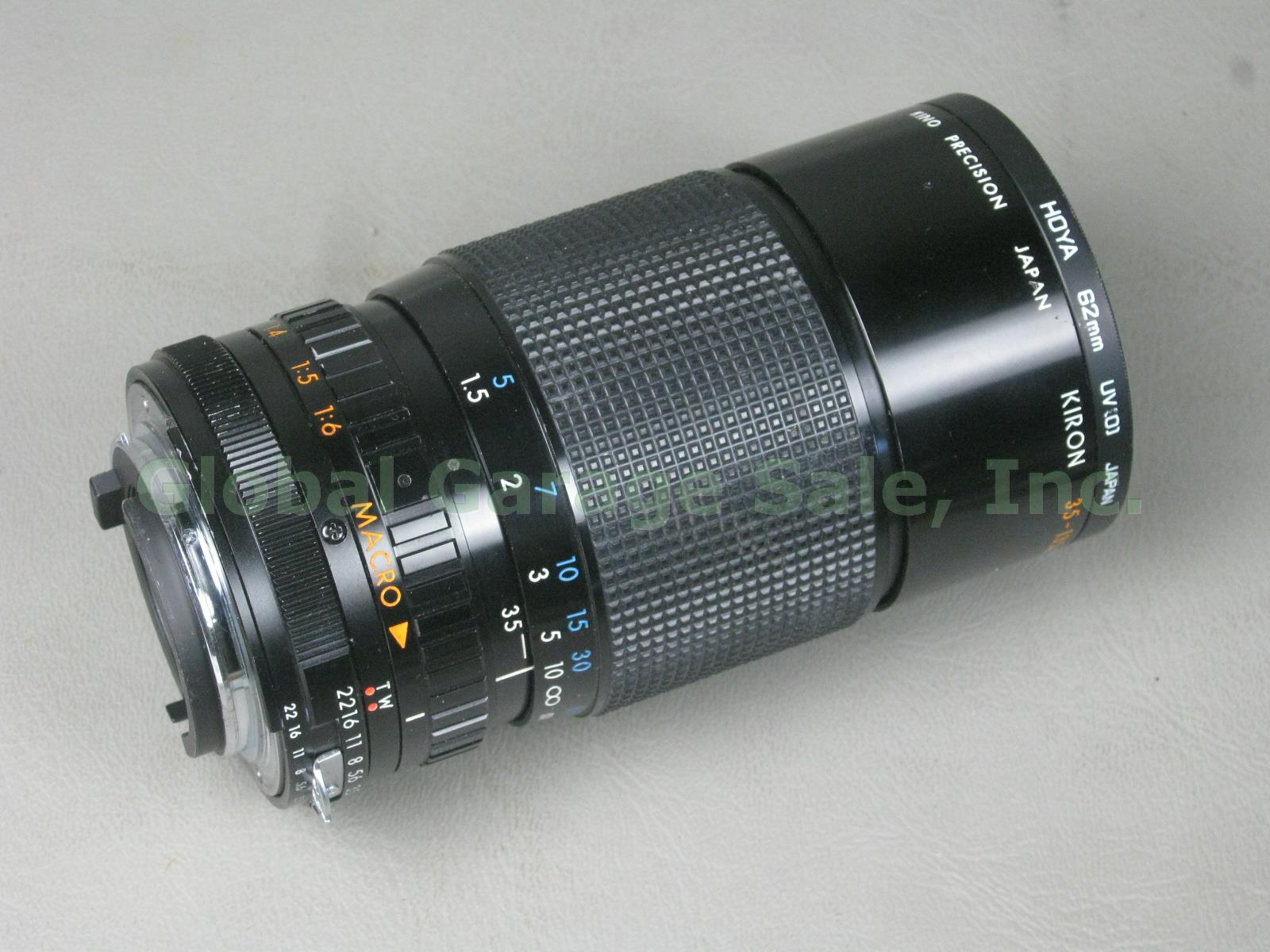 Nikkormat EL + Nikkor-Q 200mm 1:4 Zoom Lens Nikon FB5 Case Kiron 35-135mm Macro 13