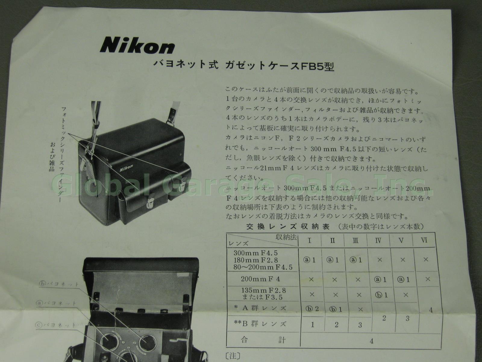 Nikkormat EL + Nikkor-Q 200mm 1:4 Zoom Lens Nikon FB5 Case Kiron 35-135mm Macro 23