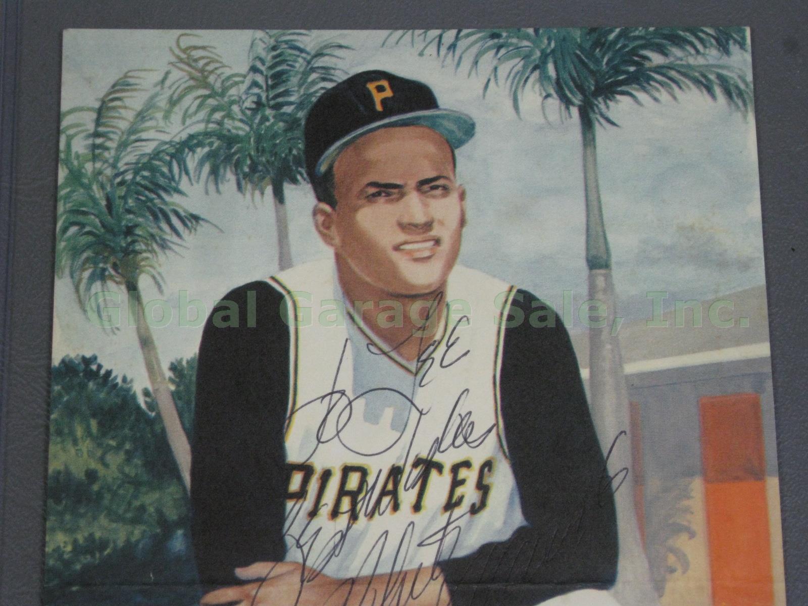 RARE Roberto Clemente Hand Signed 5"x8" Pirates Baseball Photo Print Autograph 1