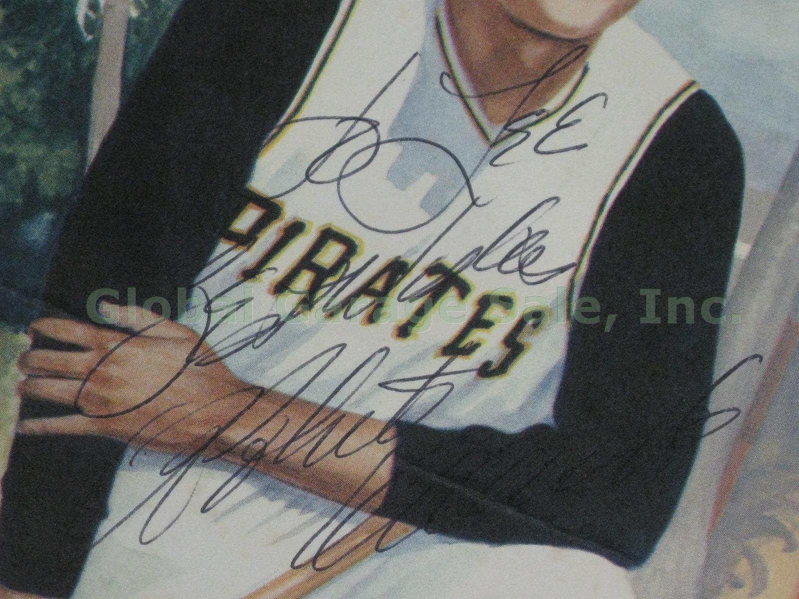 RARE Roberto Clemente Hand Signed 5"x8" Pirates Baseball Photo Print Autograph 3