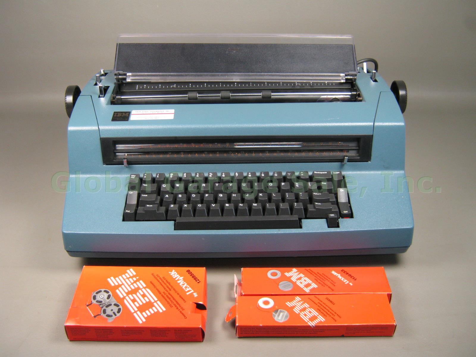 Blue IBM Correcting Selectric III Typewriter Professionally Refurbished 7/30/15