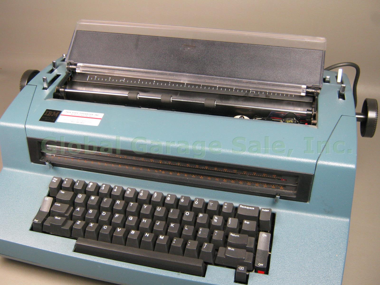 Blue IBM Correcting Selectric III Typewriter Professionally Refurbished 7/30/15 1