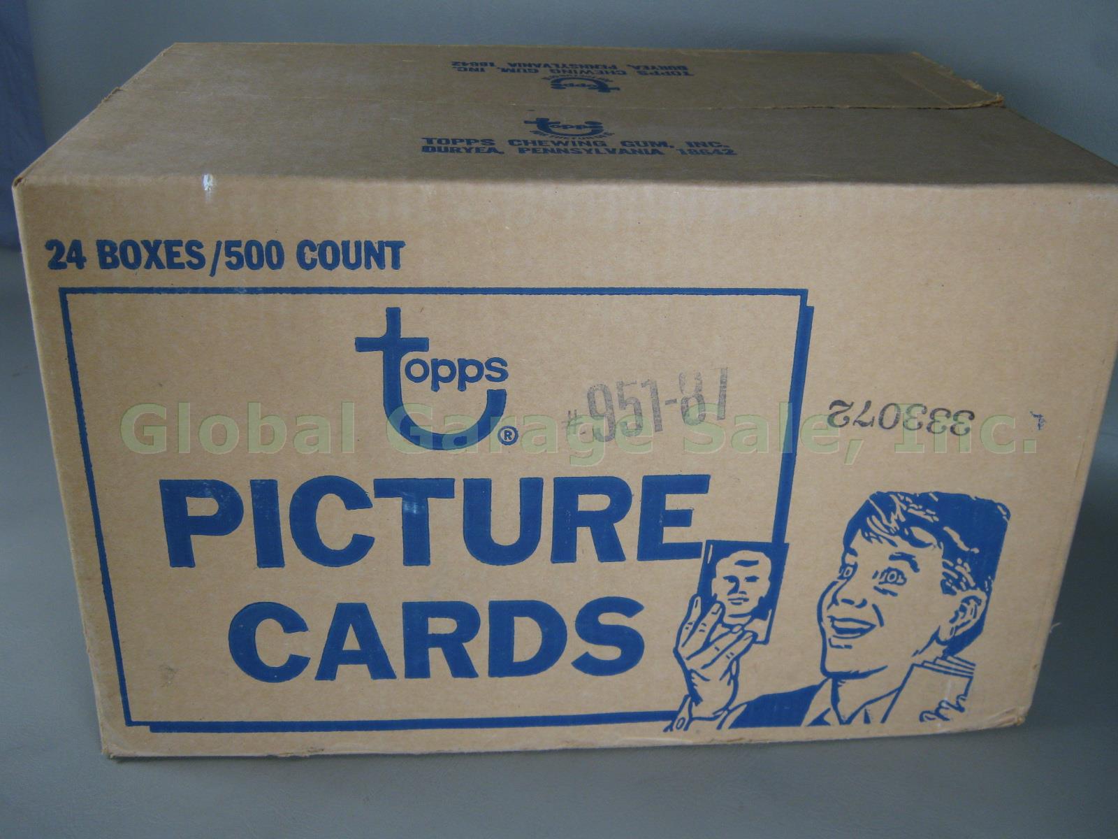Topps 1987 Factory Sealed Vending Case 24 Boxes x 500 = 12,000 Baseball Cards NR 1