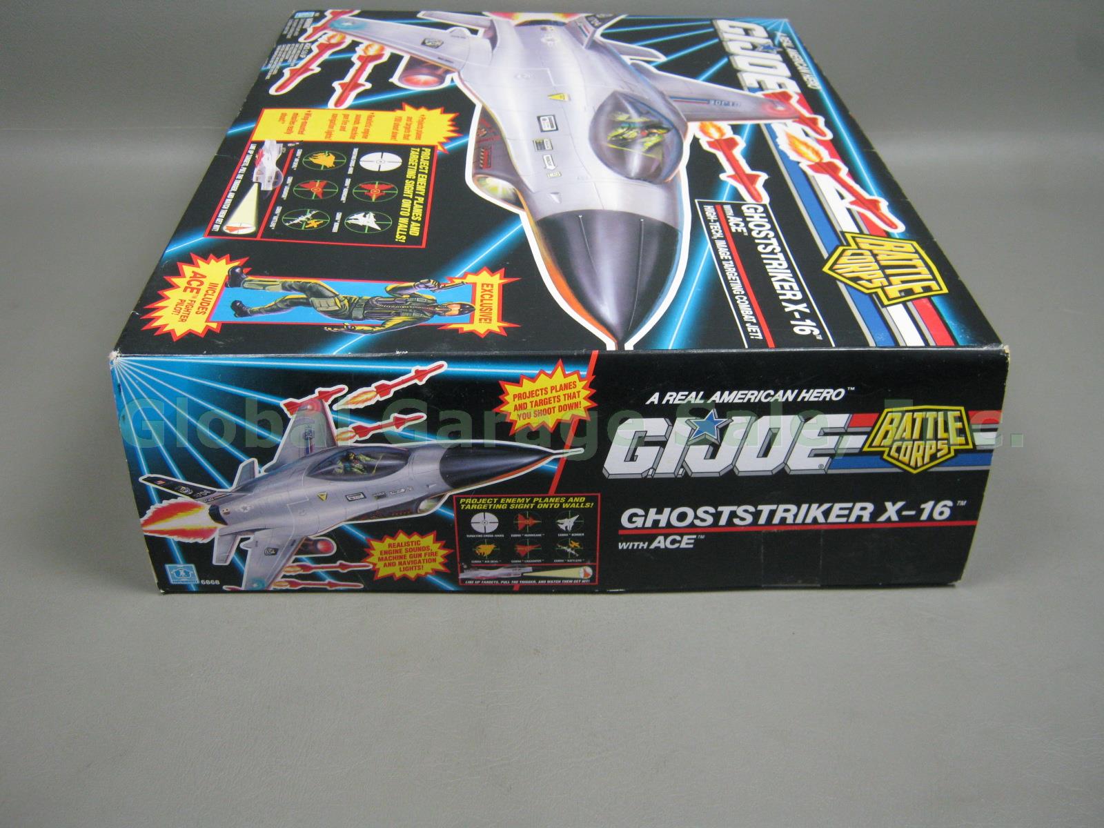 NIB 1992 GI Joe Battle Corps Ghoststriker X-16 Jet W/ Ace Fighter Pilot Figure 1