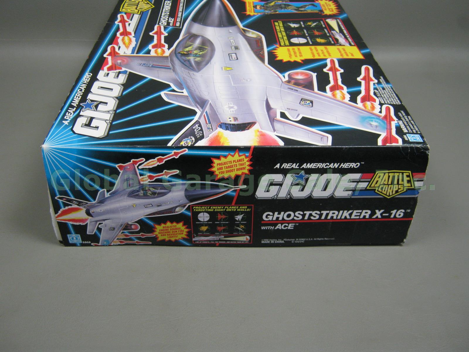 NIB 1992 GI Joe Battle Corps Ghoststriker X-16 Jet W/ Ace Fighter Pilot Figure 3