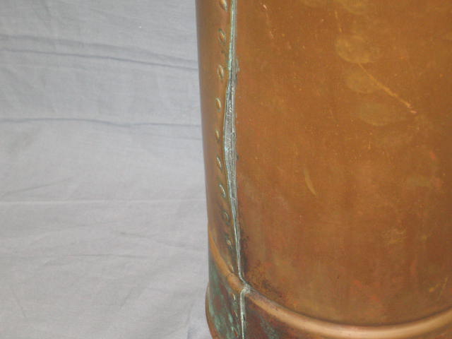 Antique Copper + Brass Fire Extinguisher Ecnarusni 2.5G 7