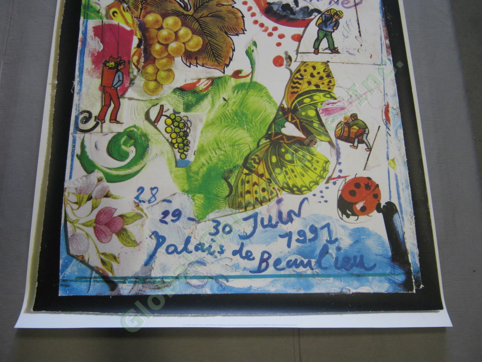 Vtg 1991 Jean Tinguely Poster Fete des Vignerons Palais de Beaulieu Switzerland 2