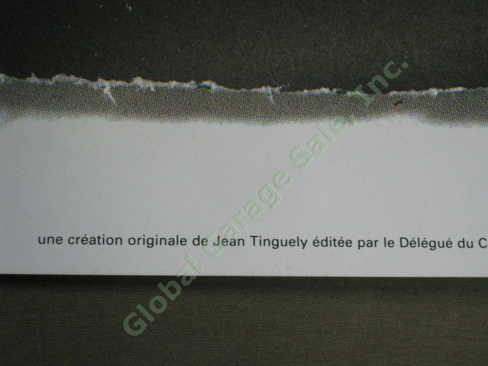 Vtg 1991 Jean Tinguely Poster Fete des Vignerons Palais de Beaulieu Switzerland 5