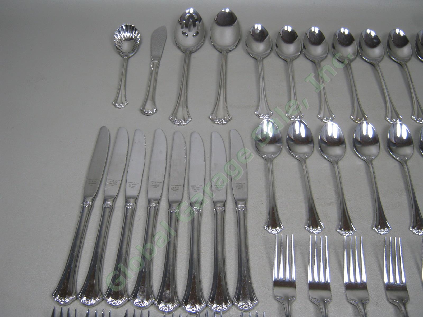 Vtg Reed & Barton Country French Flatware Service Set For 8 Forks Spoons Knives 3