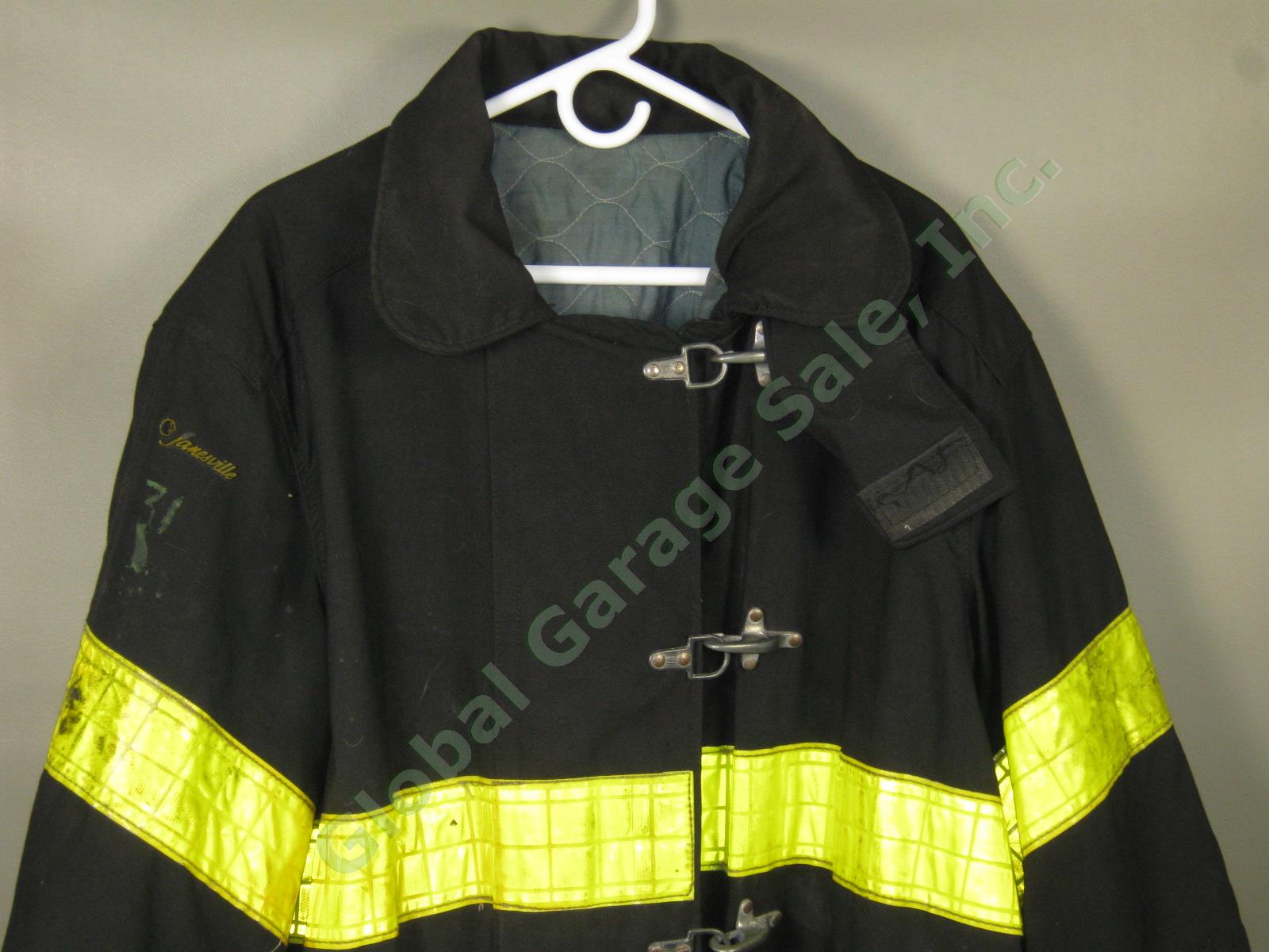 Vtg Janesville FDNY NY NYC Summer Firefighter Fireman Turnout Bunker Jacket Coat 3
