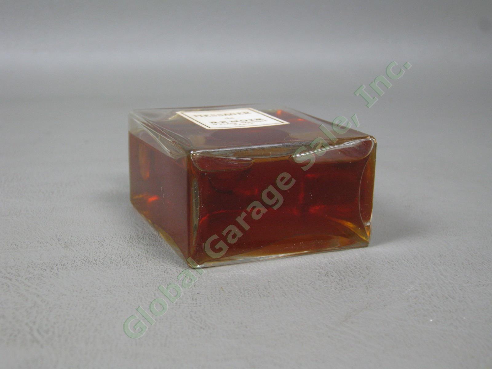 Vtg Antique 3.75" Messager de Renoir Paris Perfume Bottle W/ Stopper/Dauber +Box 4