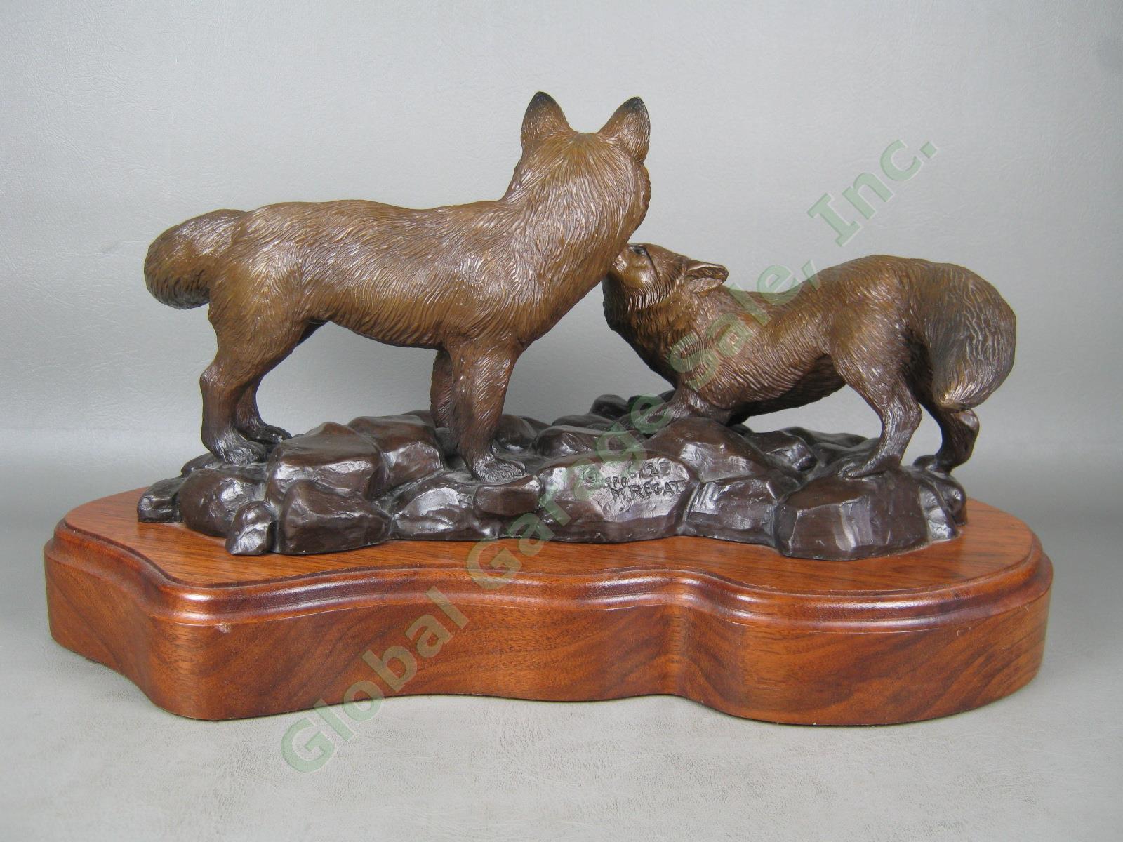Rare 1980 Mary Regat Studios Alaska Red Fox Bronze Sculpture 15" Ltd Ed 6/25 2