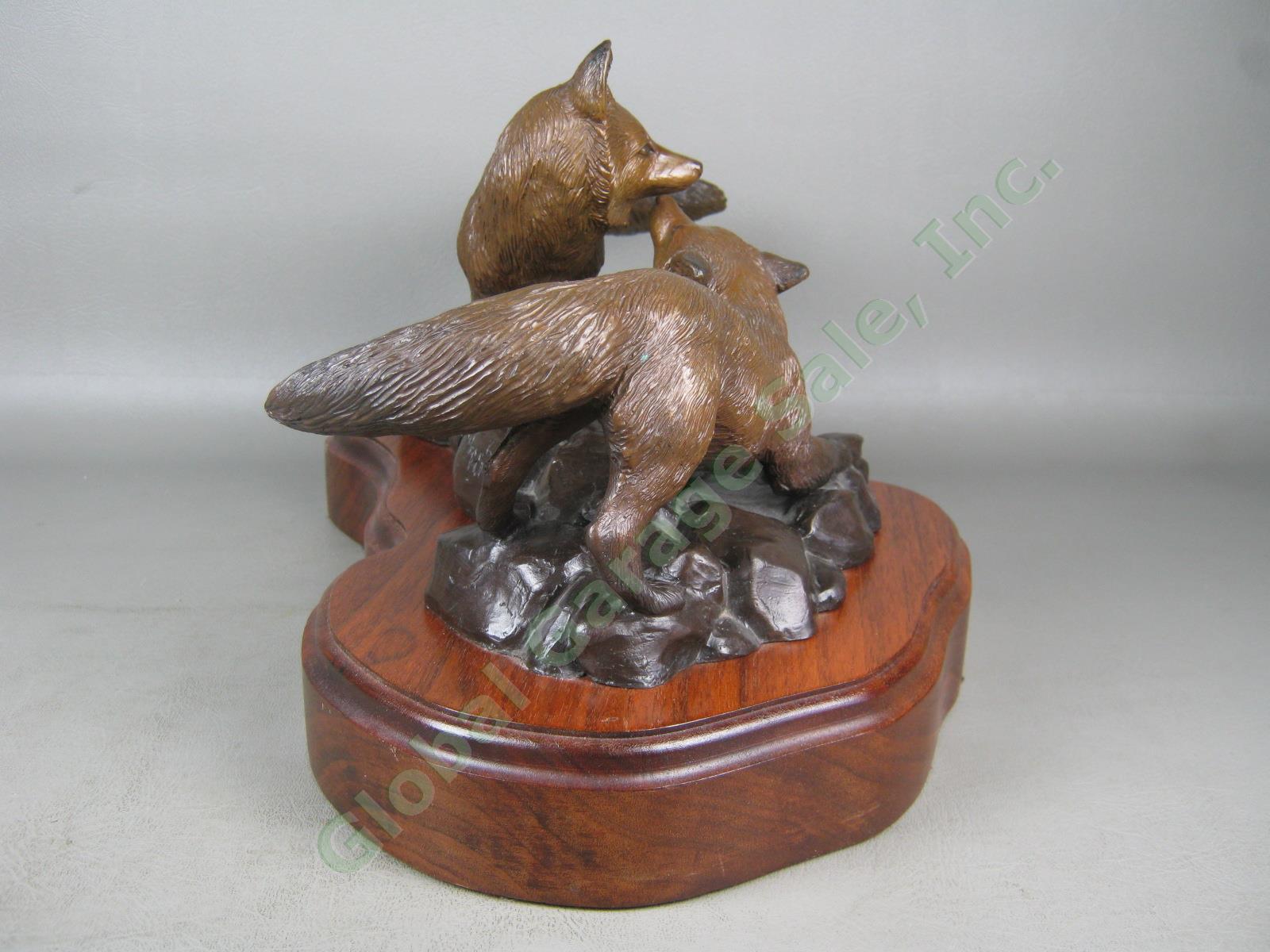 Rare 1980 Mary Regat Studios Alaska Red Fox Bronze Sculpture 15" Ltd Ed 6/25 3