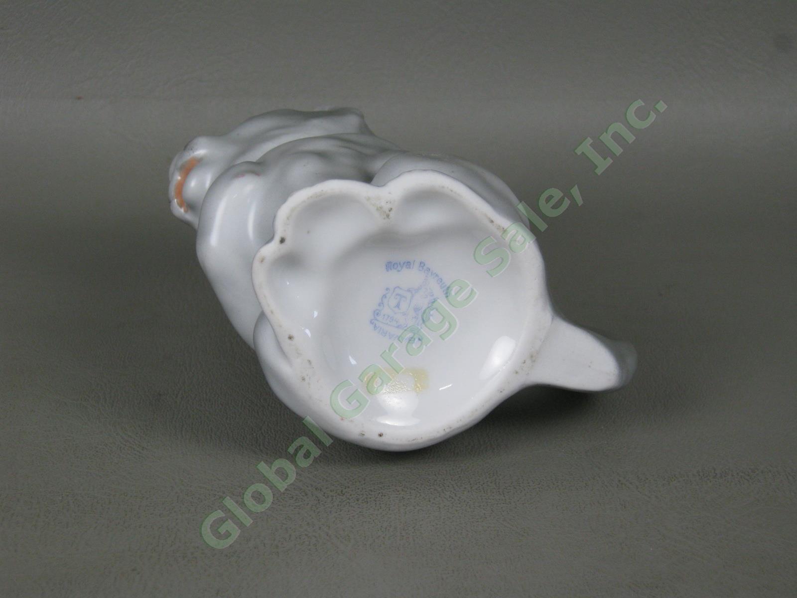 Vtg Antique Royal Bayreuth Gray Figural Porcelain Cat Creamer Exc Cond No Res! 5