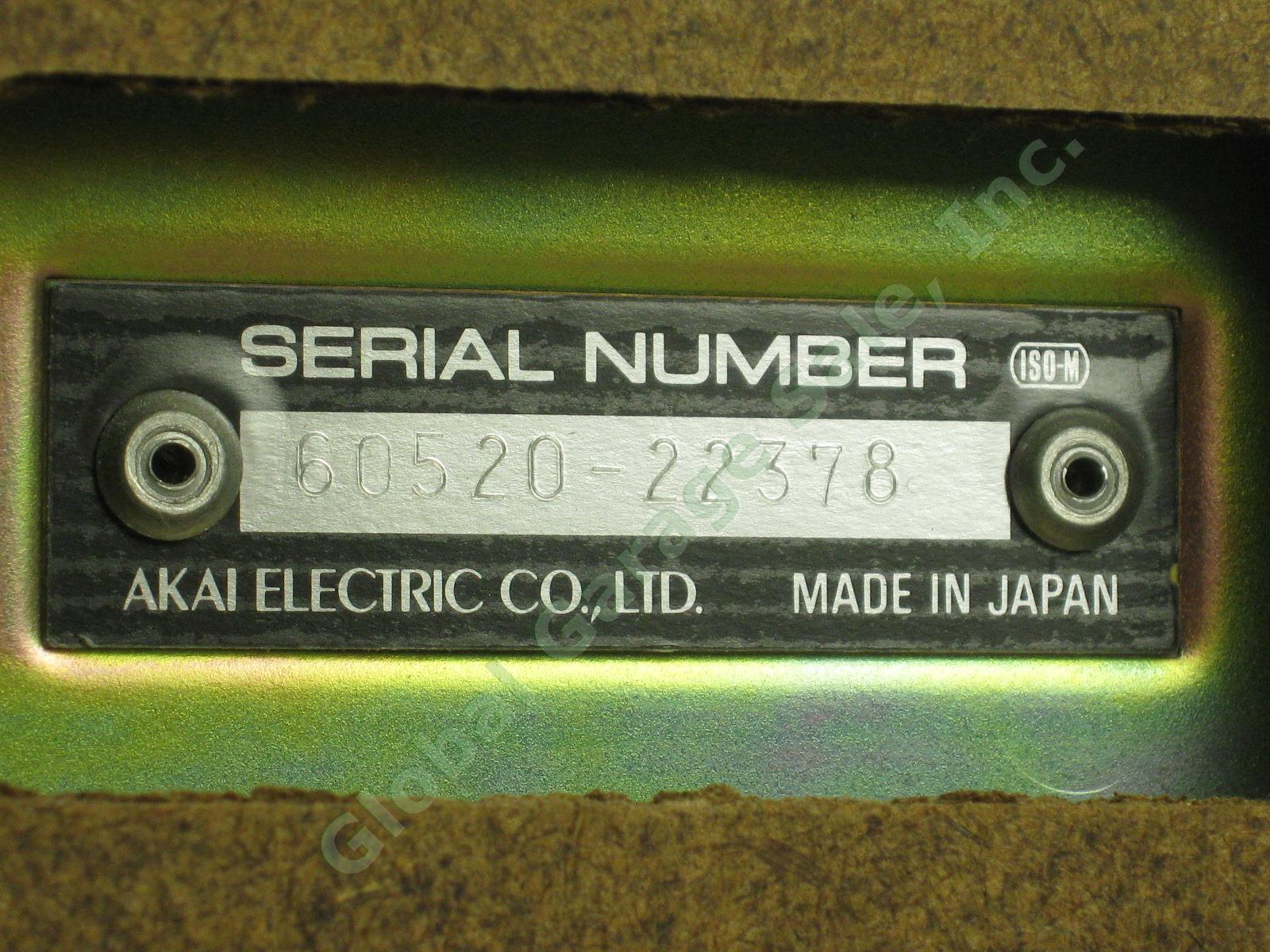 Vtg Akai GX-635D 4-Track Stereo Reel-To-Reel Tape Deck Player Recorder + Manual+ 9