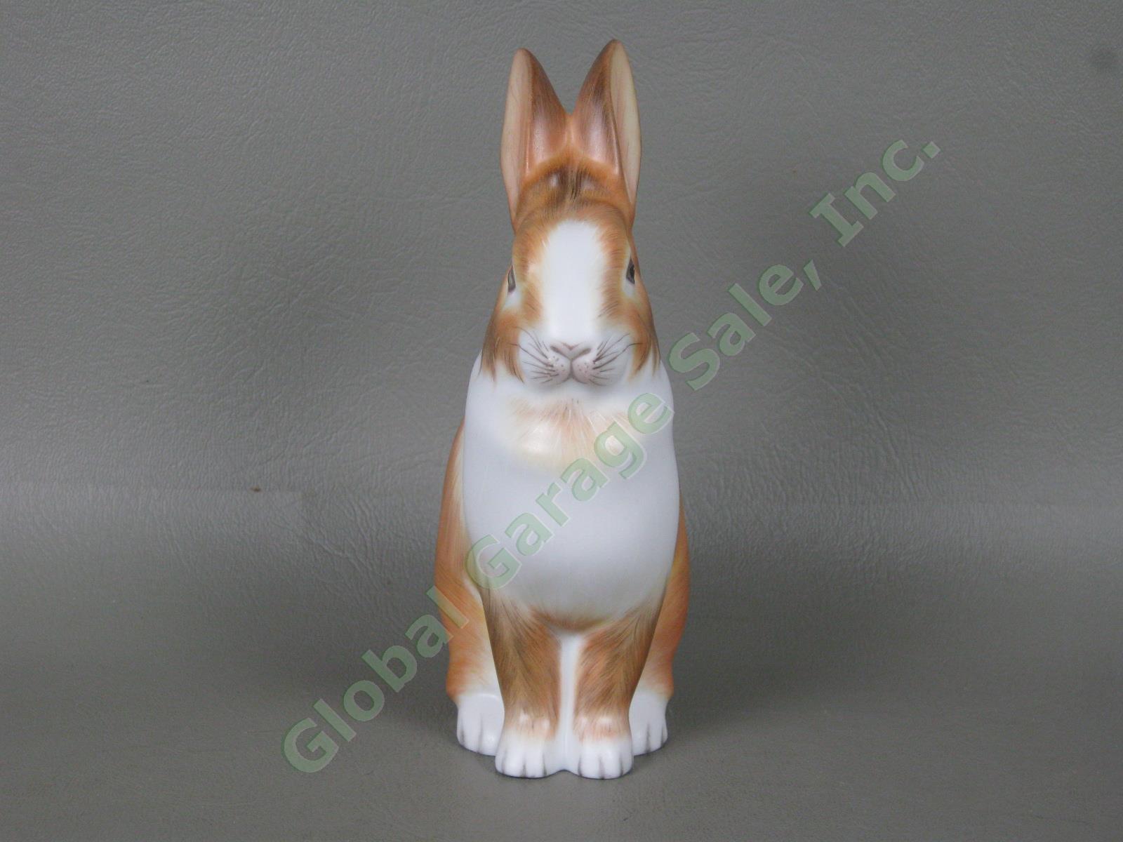 Herend Brown & White Handpainted 5.5" Porcelain Rabbit Figurine No Reserve Price 2
