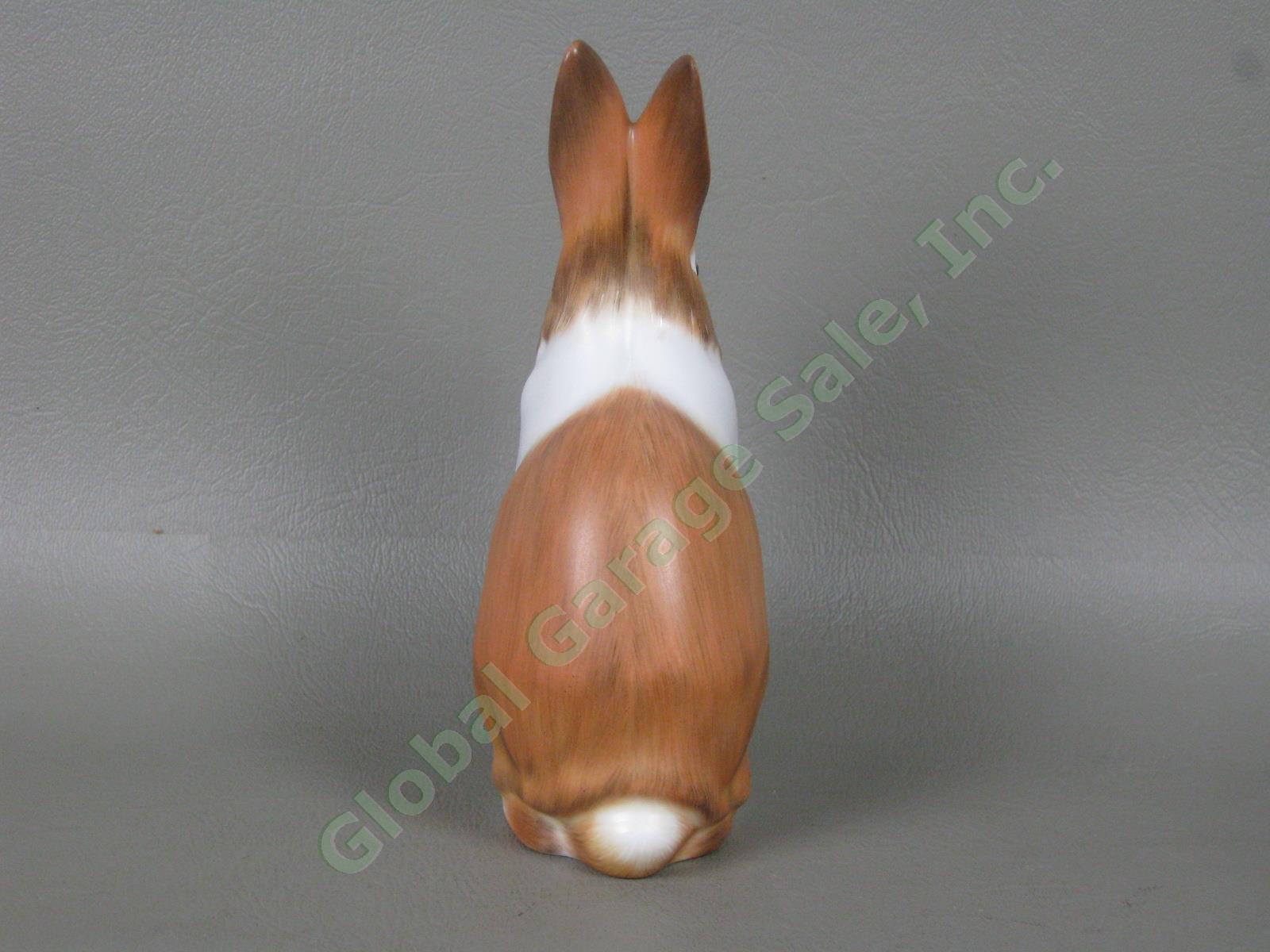 Herend Brown & White Handpainted 5.5" Porcelain Rabbit Figurine No Reserve Price 4